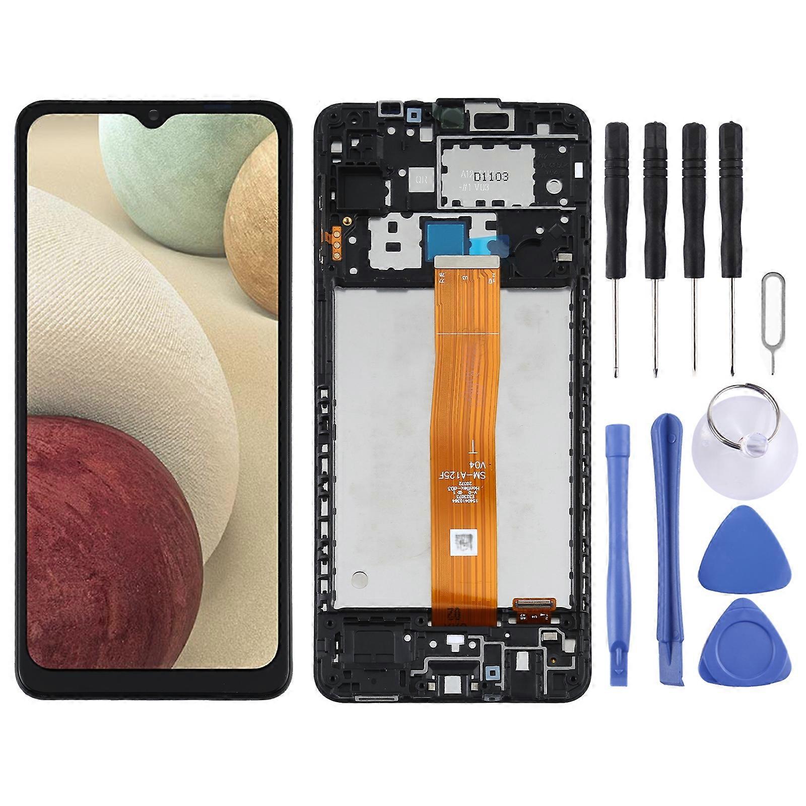 COMPATIBLE LCD Screen for Samsung Galaxy A12 4G SM-A125F Digitizer Full Assembly with Frame