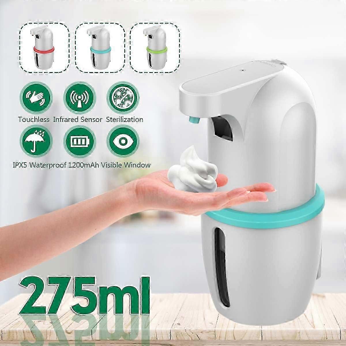 Distributore automatico di sapone Dispenser di sapone touchless con sensore di movimento a infrarossi Dispenser di sapone per piatti Cucina Bagno a mani libere