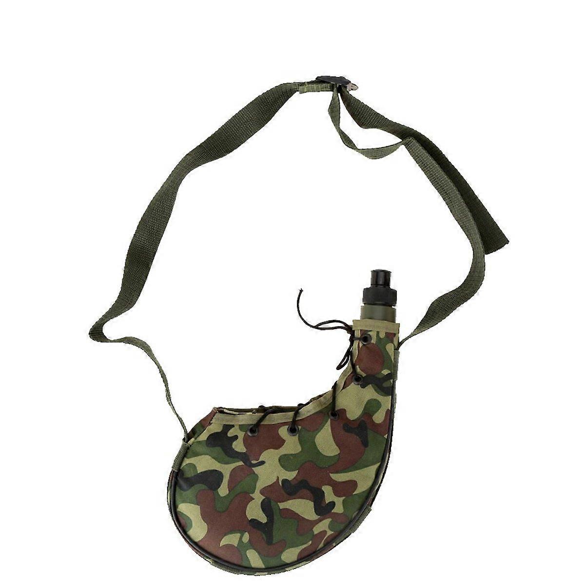 Tactical 800ml camouflage camping water bottle