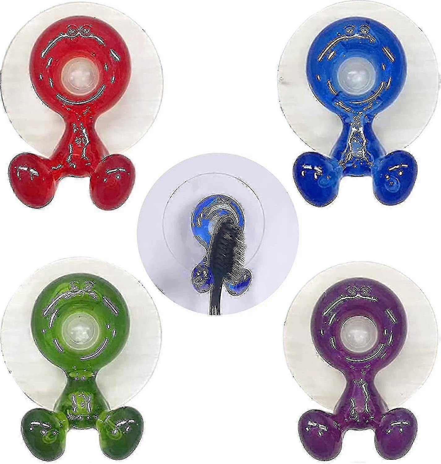 Hammasharjan pidike imukupilla 4 kpl Seinälle asennettava hammasharjan pidike Seinälle asennettava hammasharjan pidike Antibakteerinen hammasharjan pidike