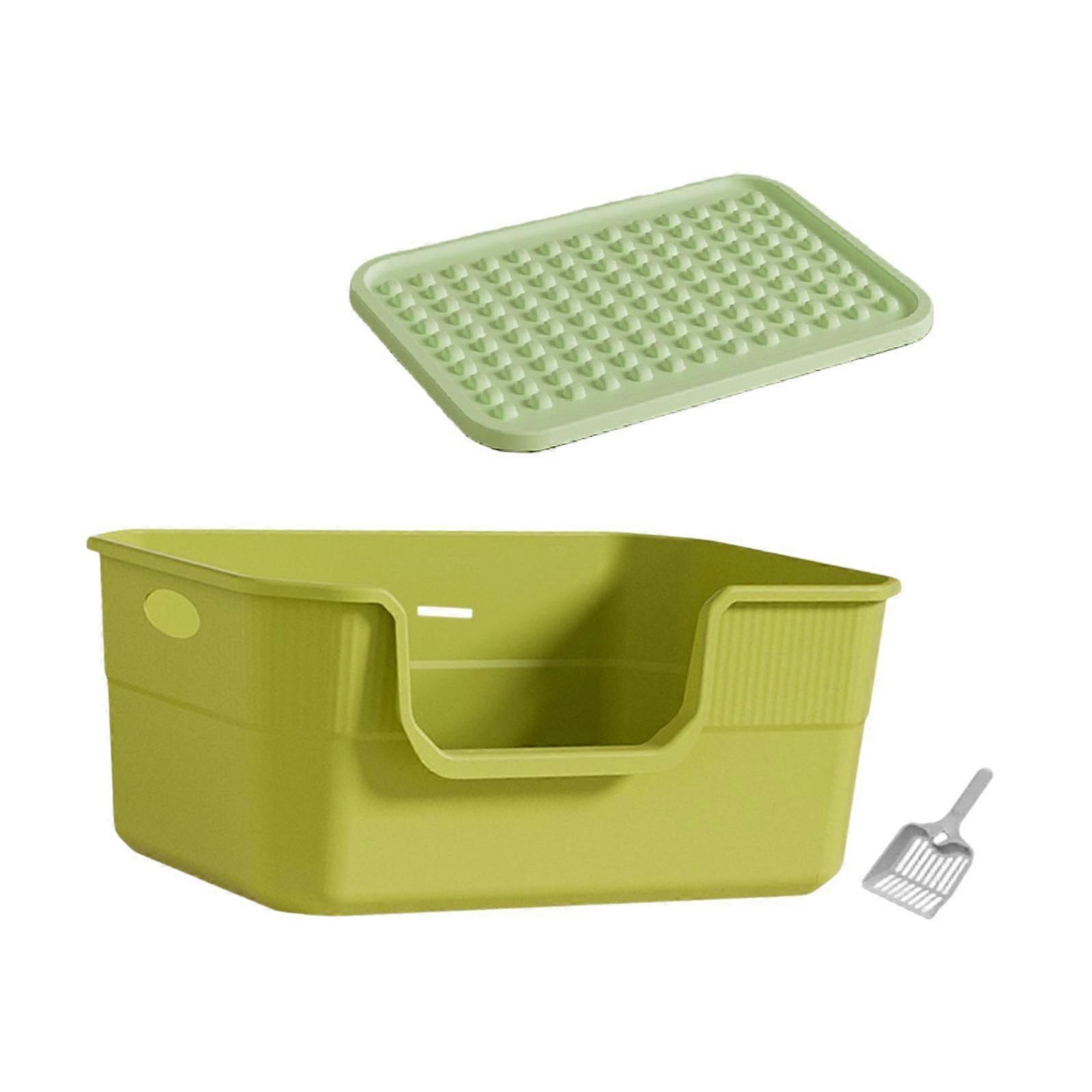 Open Litter Cat Litter Basin Sturdy with High Side for Kitten Kitty Cats