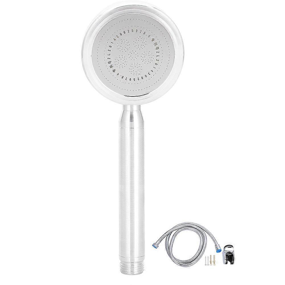Handheld Shower Head with Adjustable Hose Holder, High Pressure Spray, Chrome Finish for Home Bathroom Use