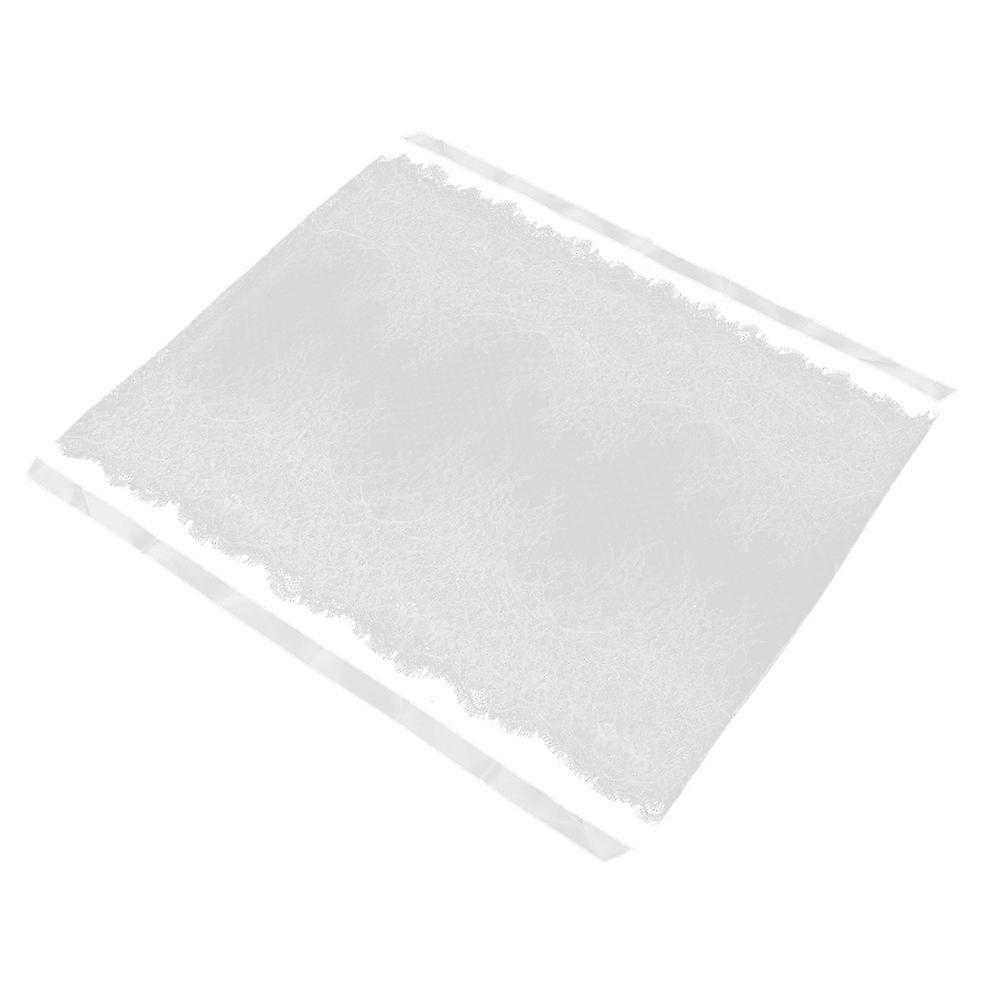 European Style Lace Table Runner - Rectangular White Dining Table Cover for Banquet Decoration, 13" x 72" Cotton Blend