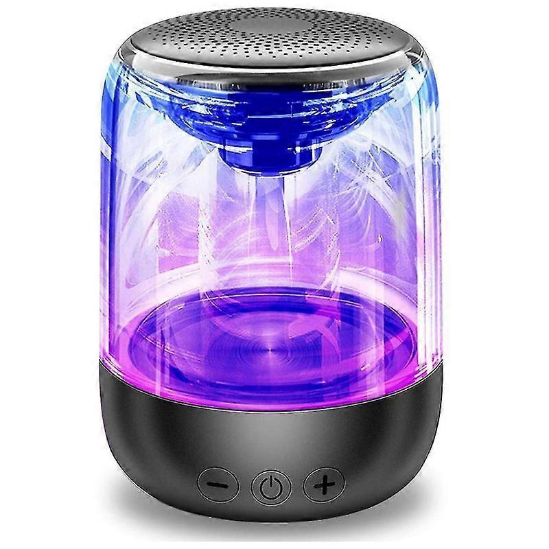 Crystal Glass Wireless Bluetooth Speaker-black