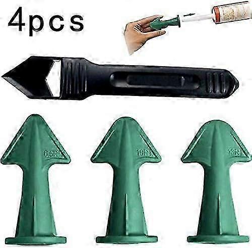 4-Piece Set of Shovel Glue Scraper, Glass Gluer, Angle Scraper, Beautiful Sewing Tool, Internal Corner Scraper
