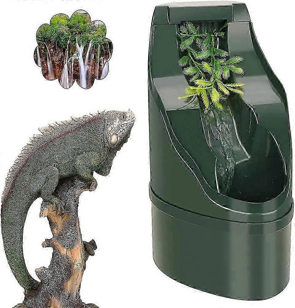 Reptile Chameleon Bistro Drinker Dripper with Feeding Tongs and Scrub Tweez