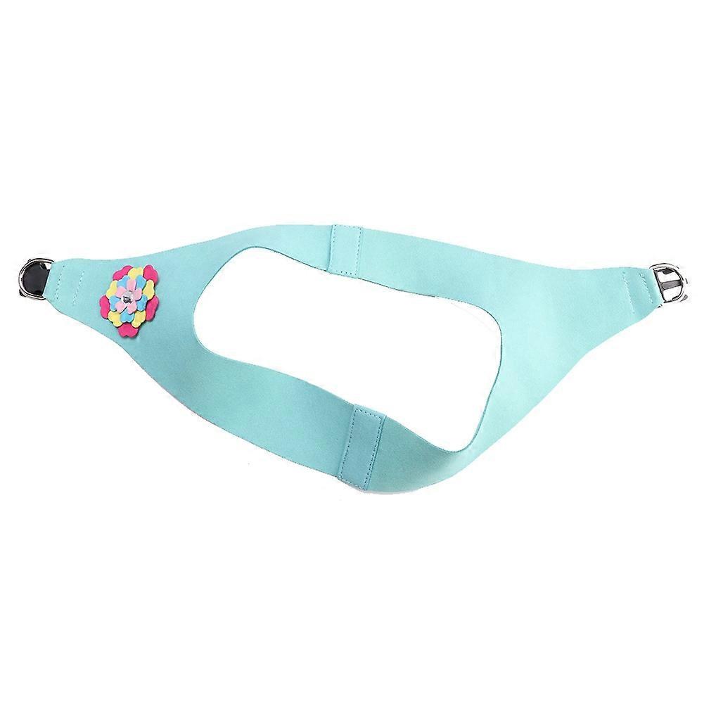 Pet Dog Cat Control Harness Soft Walk Collar Strap Vest with Flower (L)