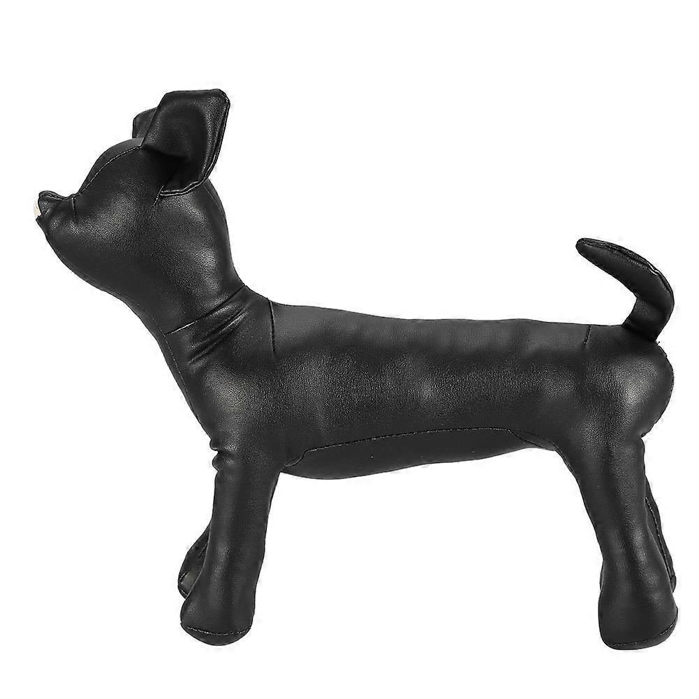 PU Leather Dog Mannequins for Pet Clothing Display, Adjustable Size, Realistic Model, Durable Material