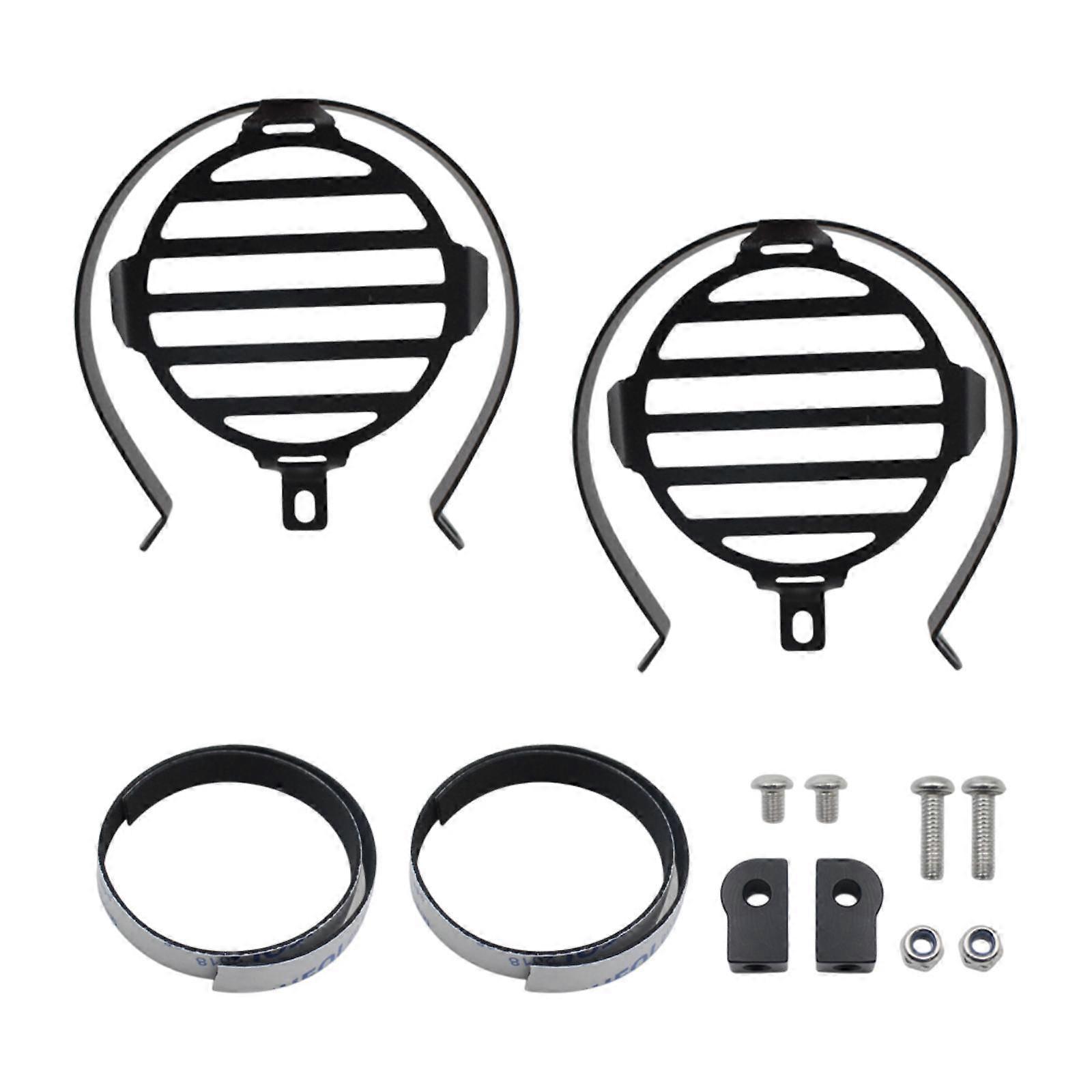 2Pcs Motorcycle Foglight Lamp Covers Replace Professional Practical Portable,