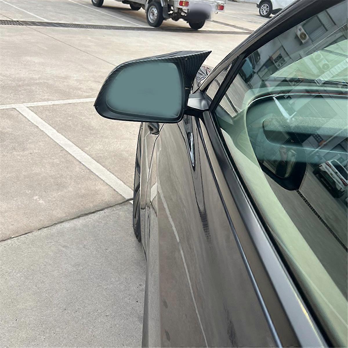 Car Rearview Cover Protective Trim for Model 3 Carbon Fiber