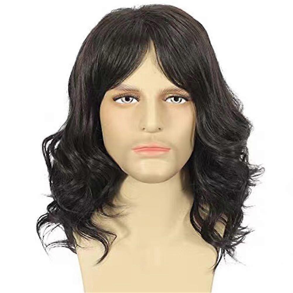 Cosplay Wig Retro Retro Wig Rock Wig Men Retro Wig Football Star Wig