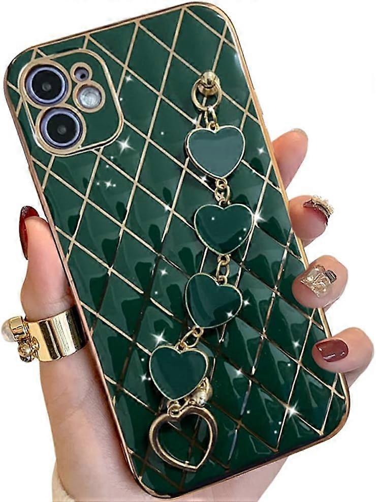 Bracelet Case, Heart-Shaped, Electroplated Design