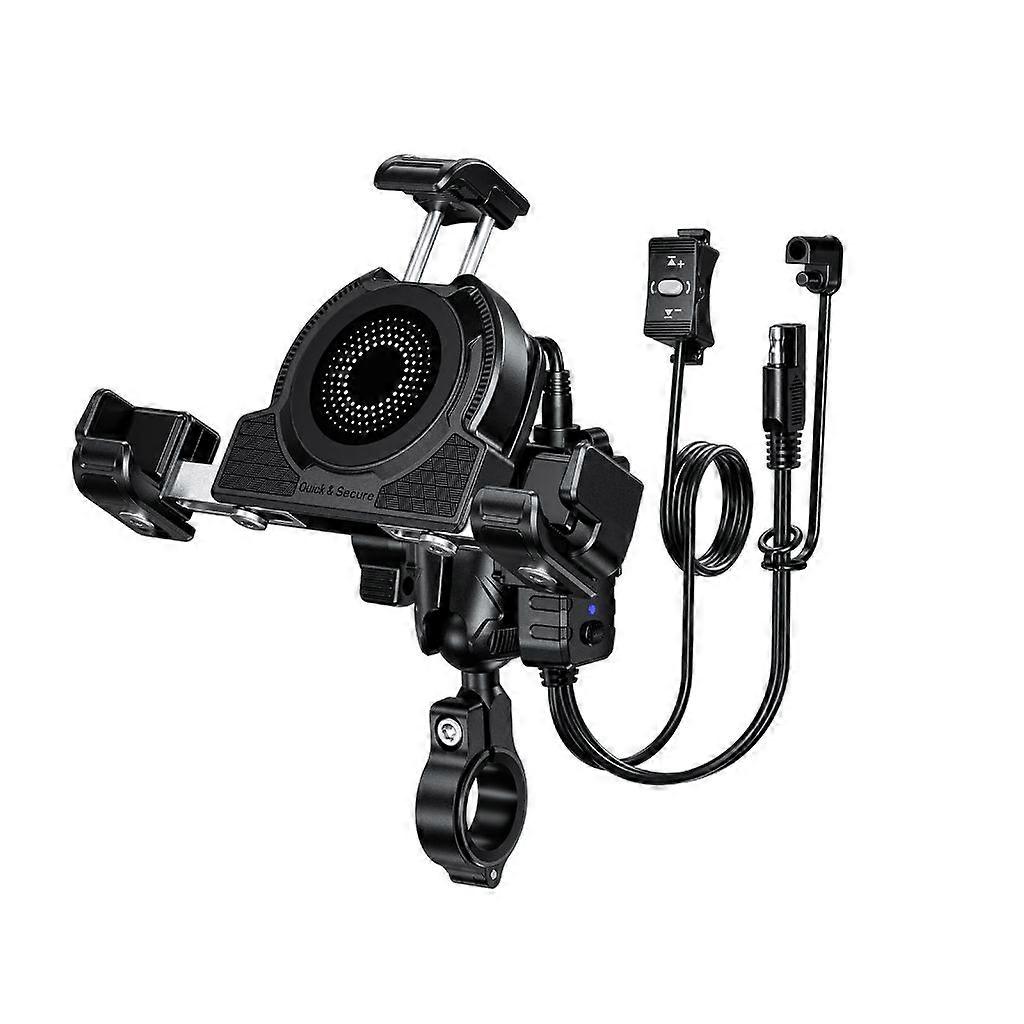 Rearview Handlebar Mounting Clamp Mount Holder for 5.4-7.2Inch Cellphone