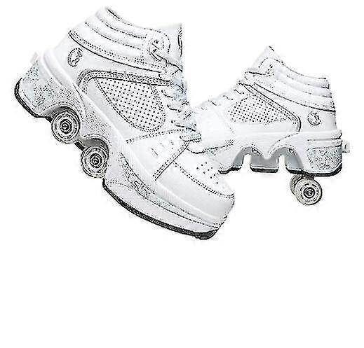 Multifunctional Roller Skates for Adults and Children White