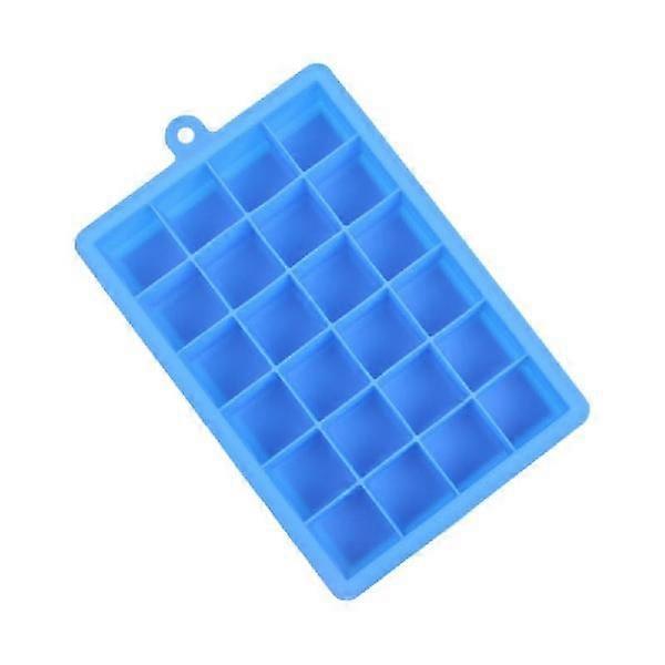(New arrival) 24 Grids Silicone Ice Cube Tray Molds Square Shape Ice Cube Maker Fruit Popsicle Ice Cream Mold