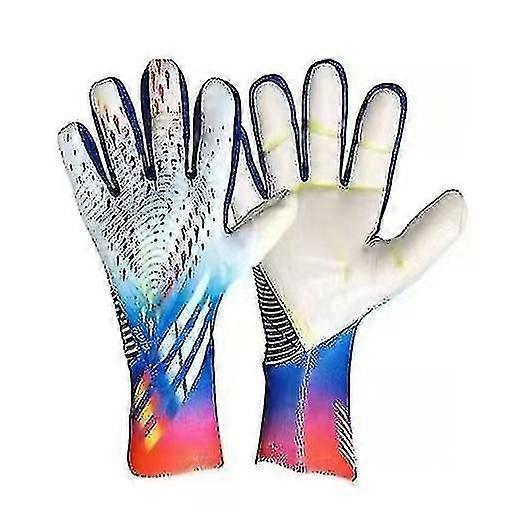 子供用手袋大人、滑り止めサッカーゴールキーパーグローブ10カラフル