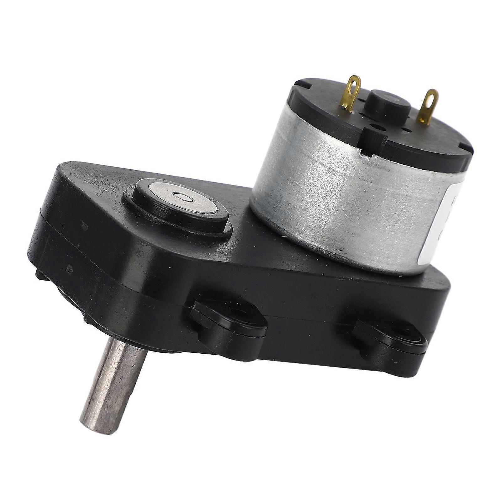 200RPM DC Speed Reduction Geared Motor Low Noise Self Locking Worm Gear Motor DC5V 