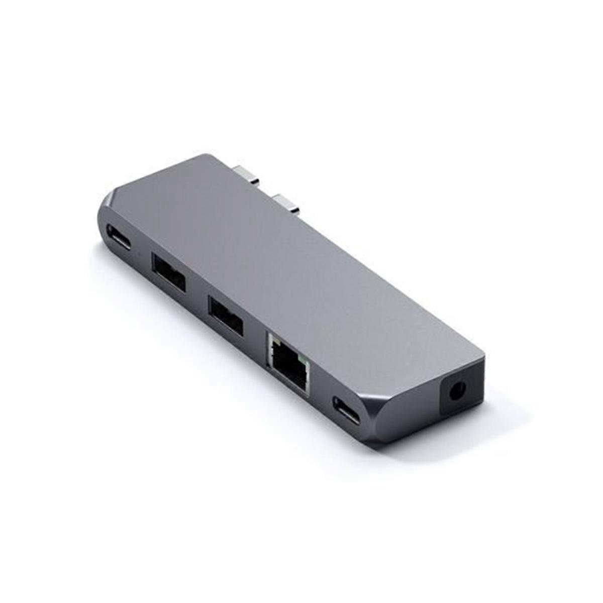 Hub Pro Mini für MacBook Plug and Play Compact, Grau