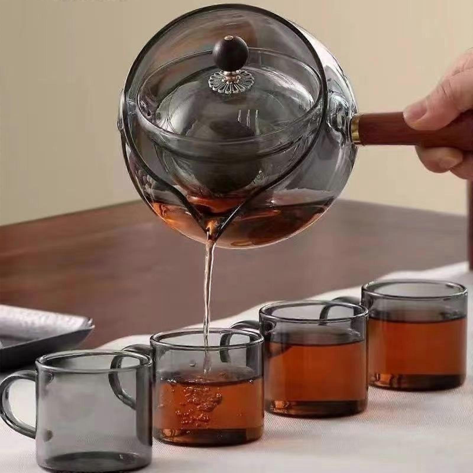 High Borosilicate Glass Teapot For Home Brewing And Bubble Tea Clear Glass Teapot