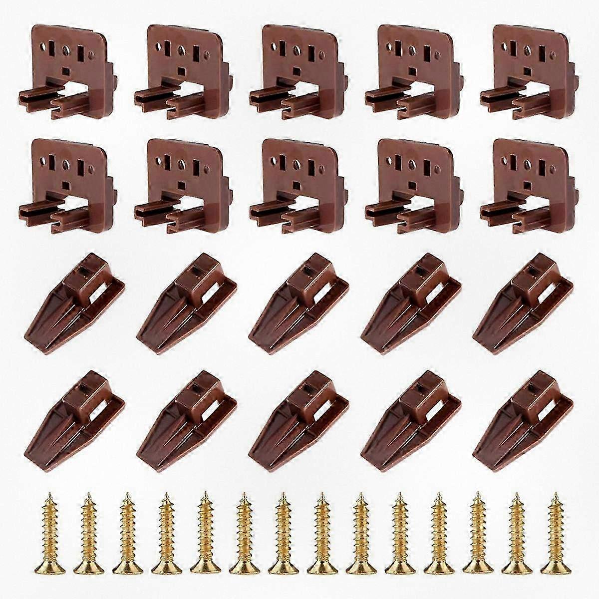 Drawer Slide Track Guides for Dresser, Center Mount Drawer Sliding System - Compatible with 1 Drawer Unit