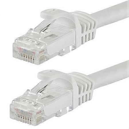 Ethernet Cable Cat 6, 3 ft White, High-Speed Network Cable for Gaming and Streaming, Compatible with Router and Modem