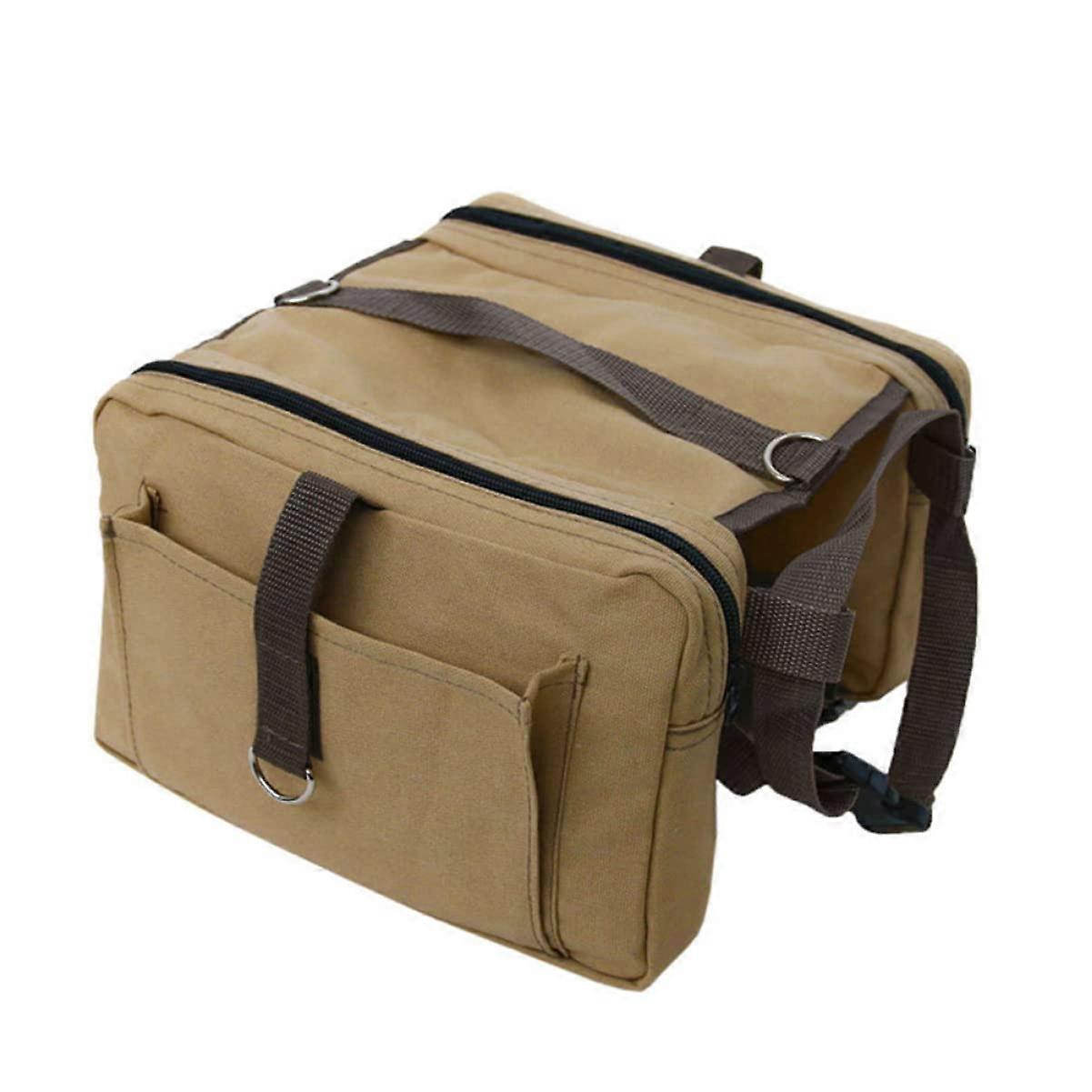 Dog Outdoor Backpack Pet Carrier for Hiking and Camping, Durable with Multiple Pockets for Essentials, Adjustable Size