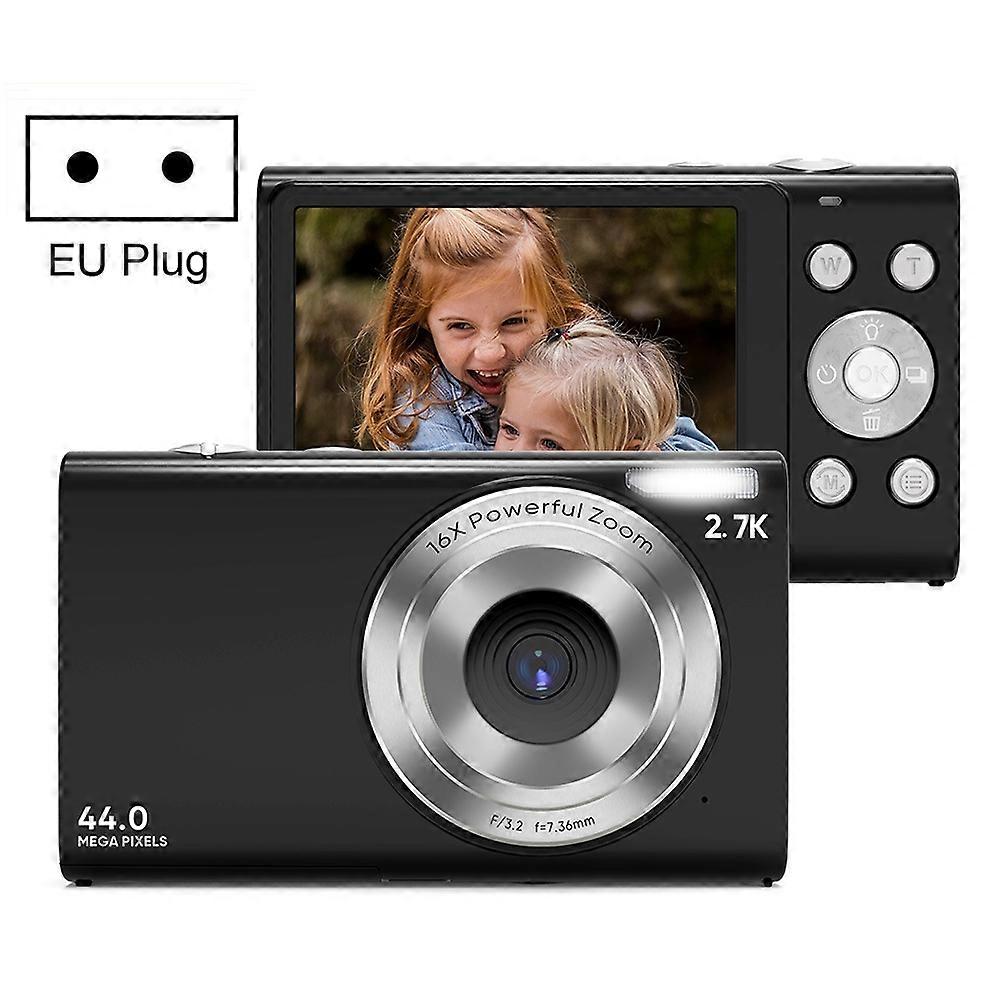 DC402 2.4 inch 44MP 16X Zoom 1080P Full HD Digital Camera Children Card Camera, EU Plug
