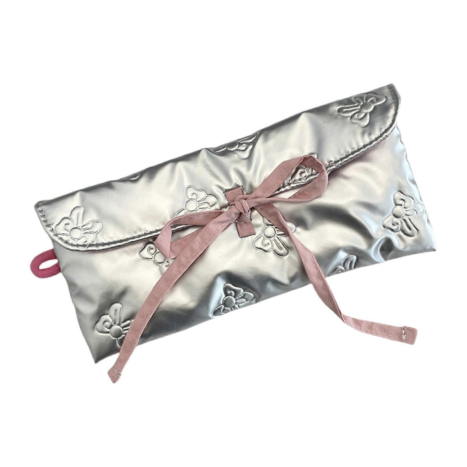 Simple Wallet Bows Coin Purse Quilted Change Bag Flip Pencil Case Change Purse Money Bag Coin Pouch
