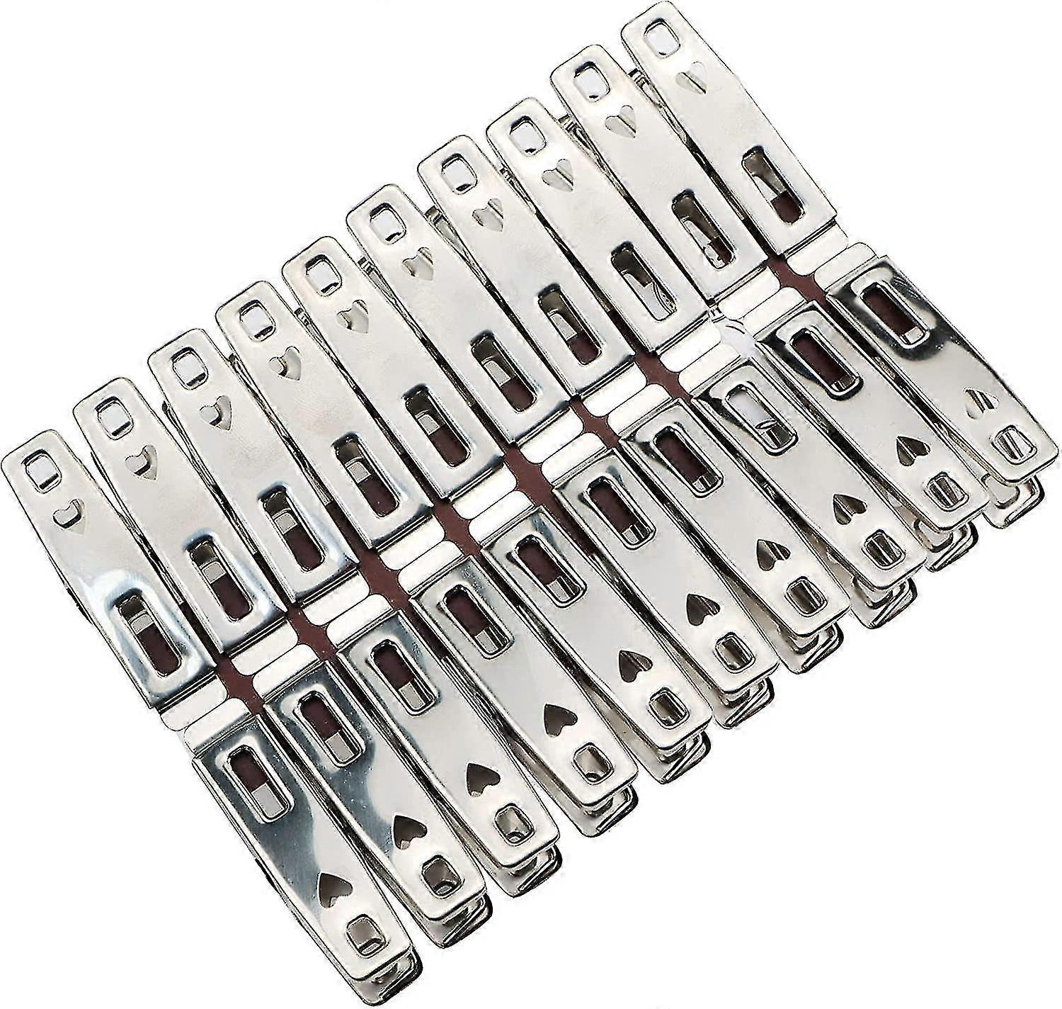 60-Piece Stainless Steel Mini Clothes Pegs for Laundry