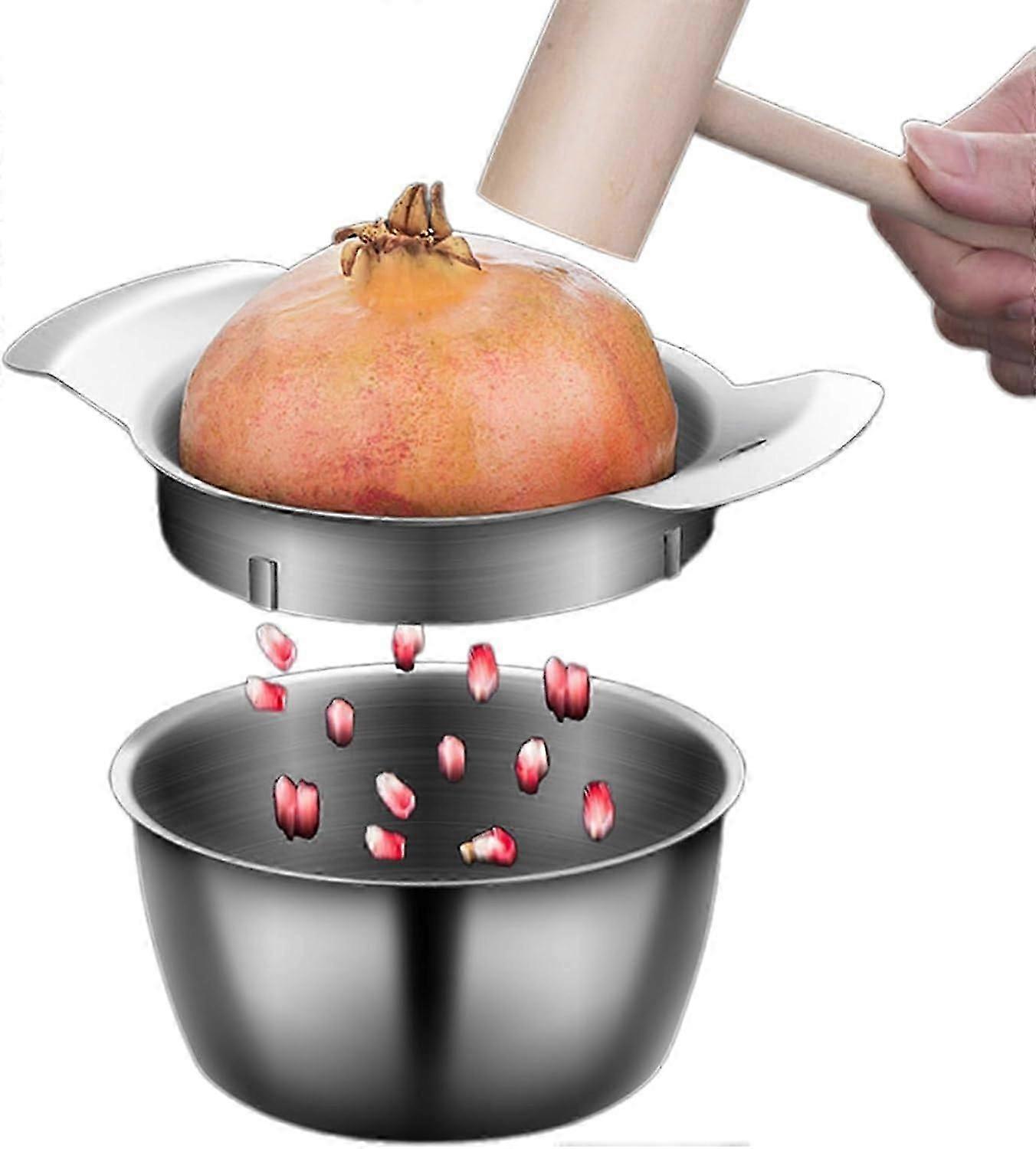 Stainless steel pomegranate peeling tool High-efficiency fruit seed remover for kitchen use