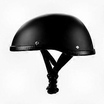 Vintage Style Half Face Helmet for Men and Women, Lightweight Breathable Design for Electric Bike Riding in Summer