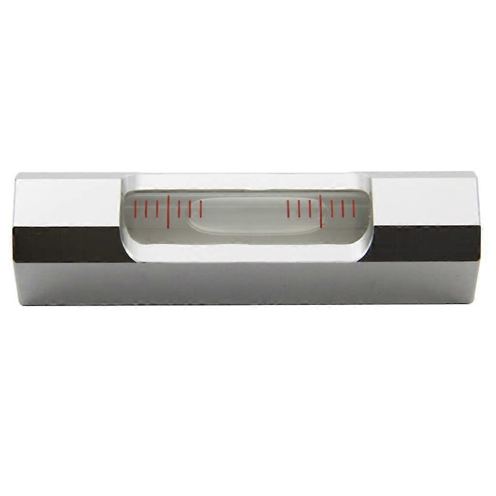 0.02mm Bubble Level Small Horizontal Aluminum For M Builder Tool Silver