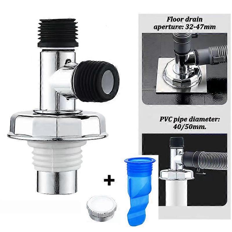 Washing Machine Floor Drain Adapter Anti-overflow Bathroom Pipe Sewer Connector Dishwasher Drain Deodorant Sealing Ring AdapterCraft Pipe Cleaners