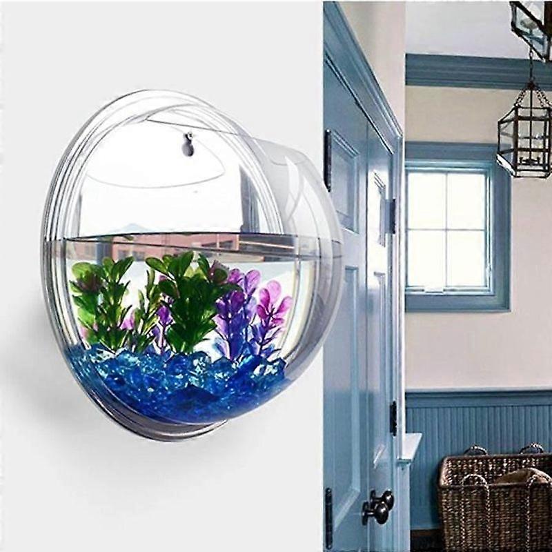 23cm Clear Acrylic Hanging Wall Aquarium