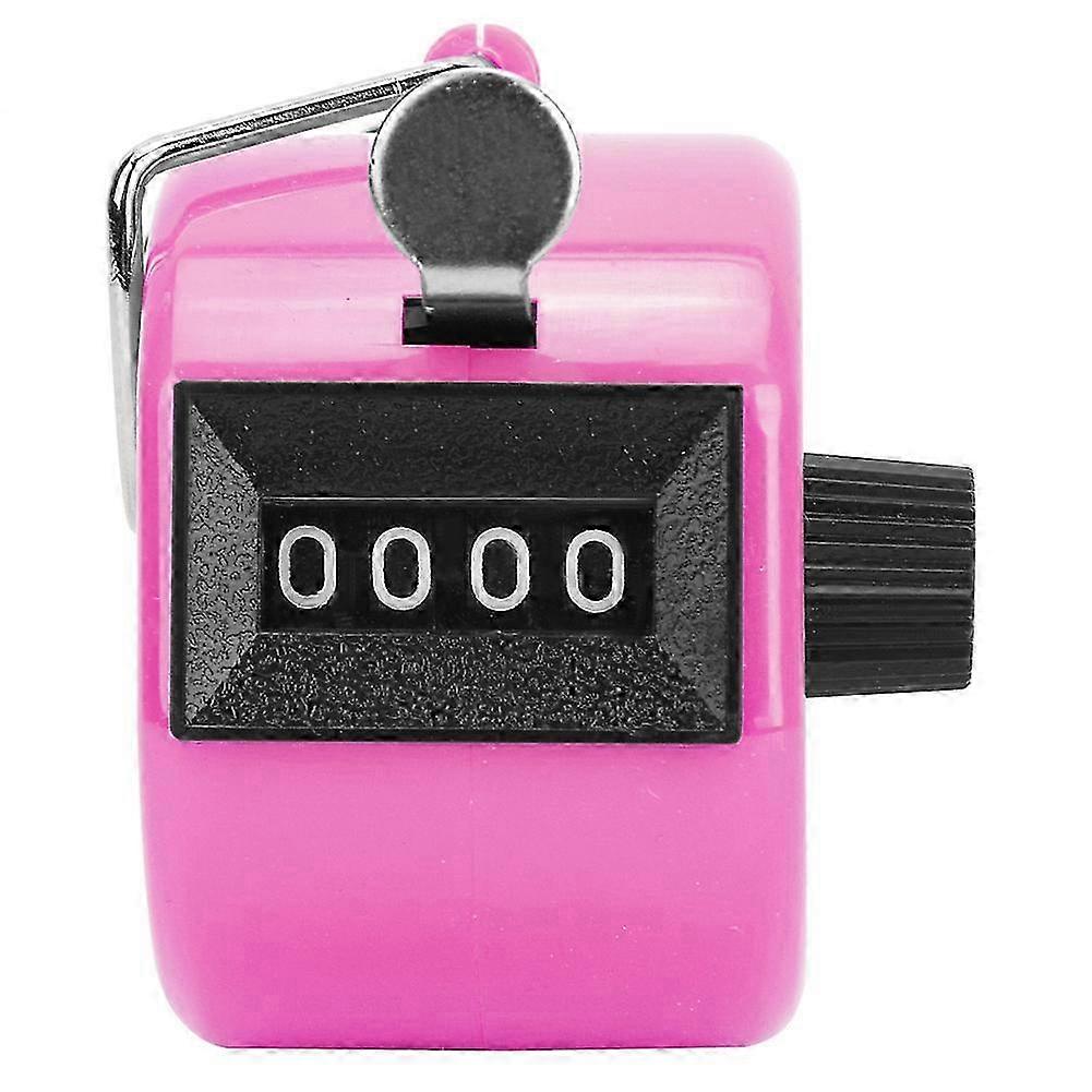 BERM Handheld Counting Tool with Hook Hand Tally Counter 4-Digits Plastic Knob Reset