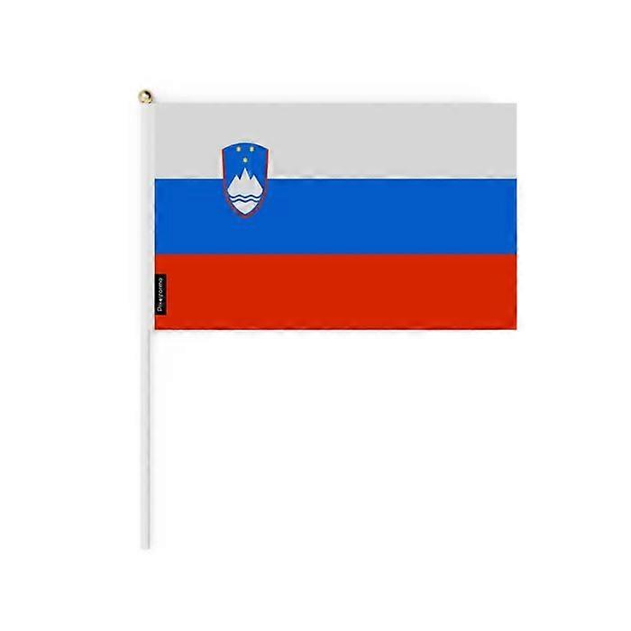 Mini Flag of Slovenia – 14 x 21 cm – Handheld – Polyester – 1 piece