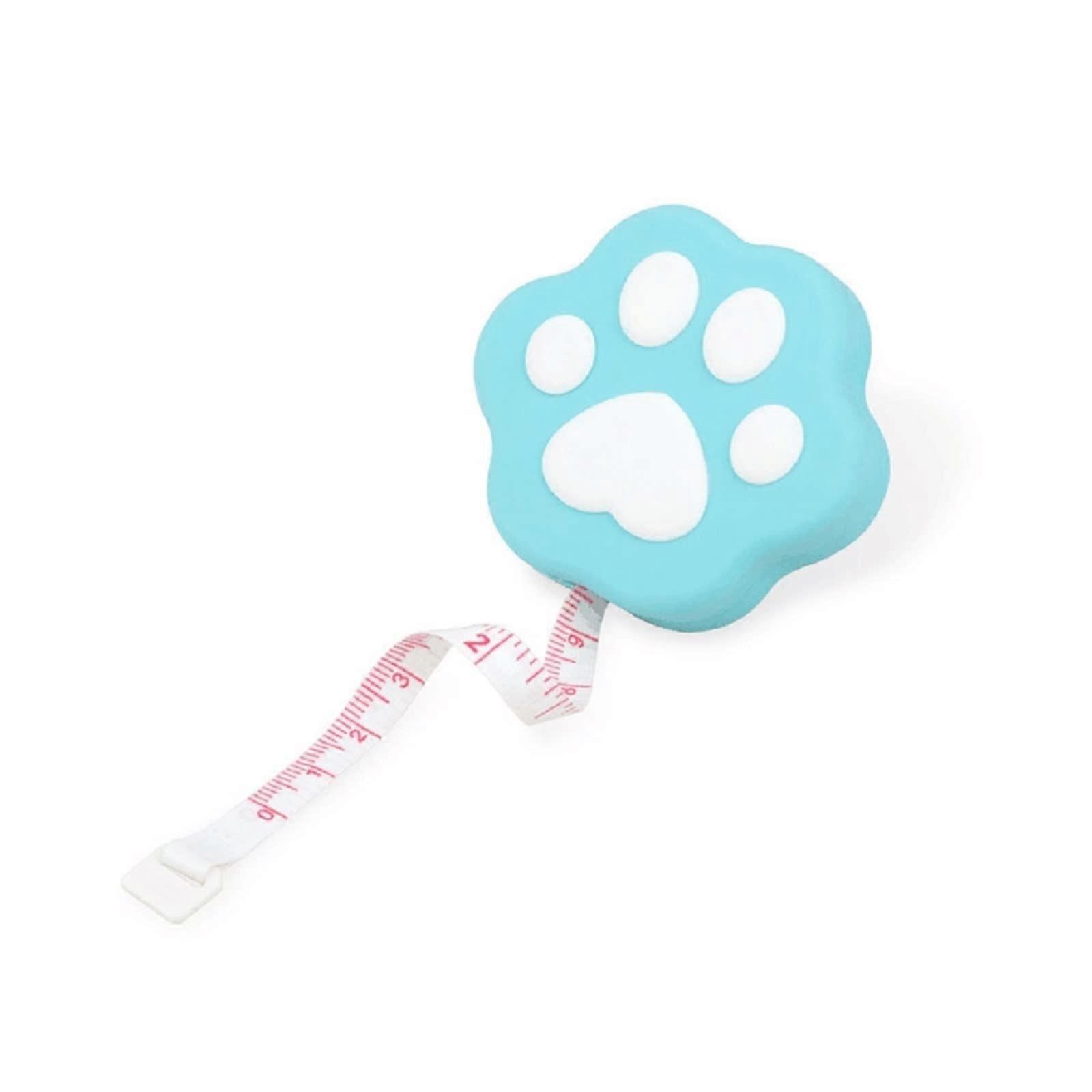 Tape Measures, Mini Cat PawShaped Retractable Body Measure Tape with Push Button Retract Body Cloth Measuring Tape for Sewing Tailors(Color:OneColor)