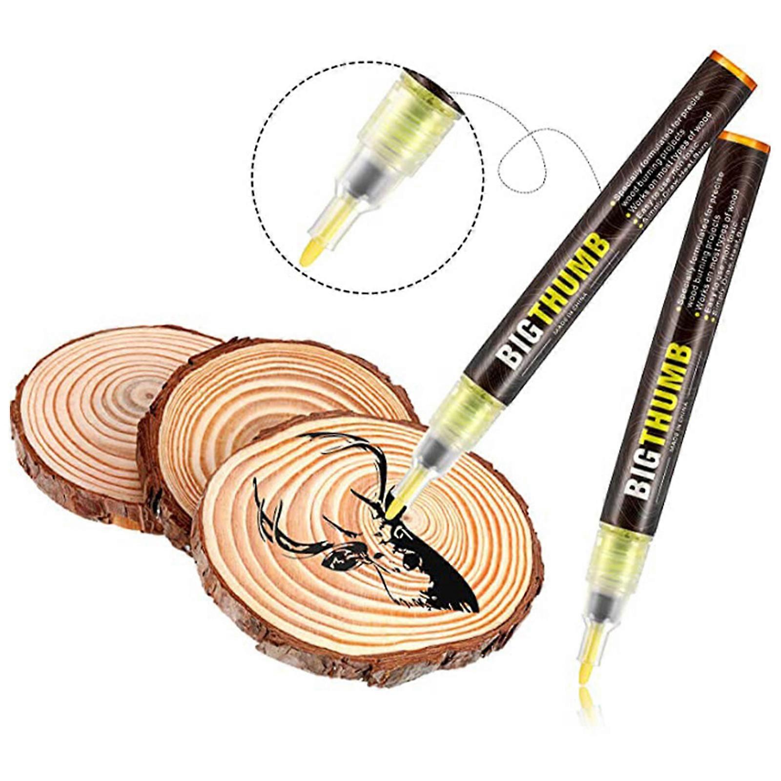Wood Burning Pen Scorch Burned Marker Pyrography Pens for DIY Projects Fine Tip Tool
