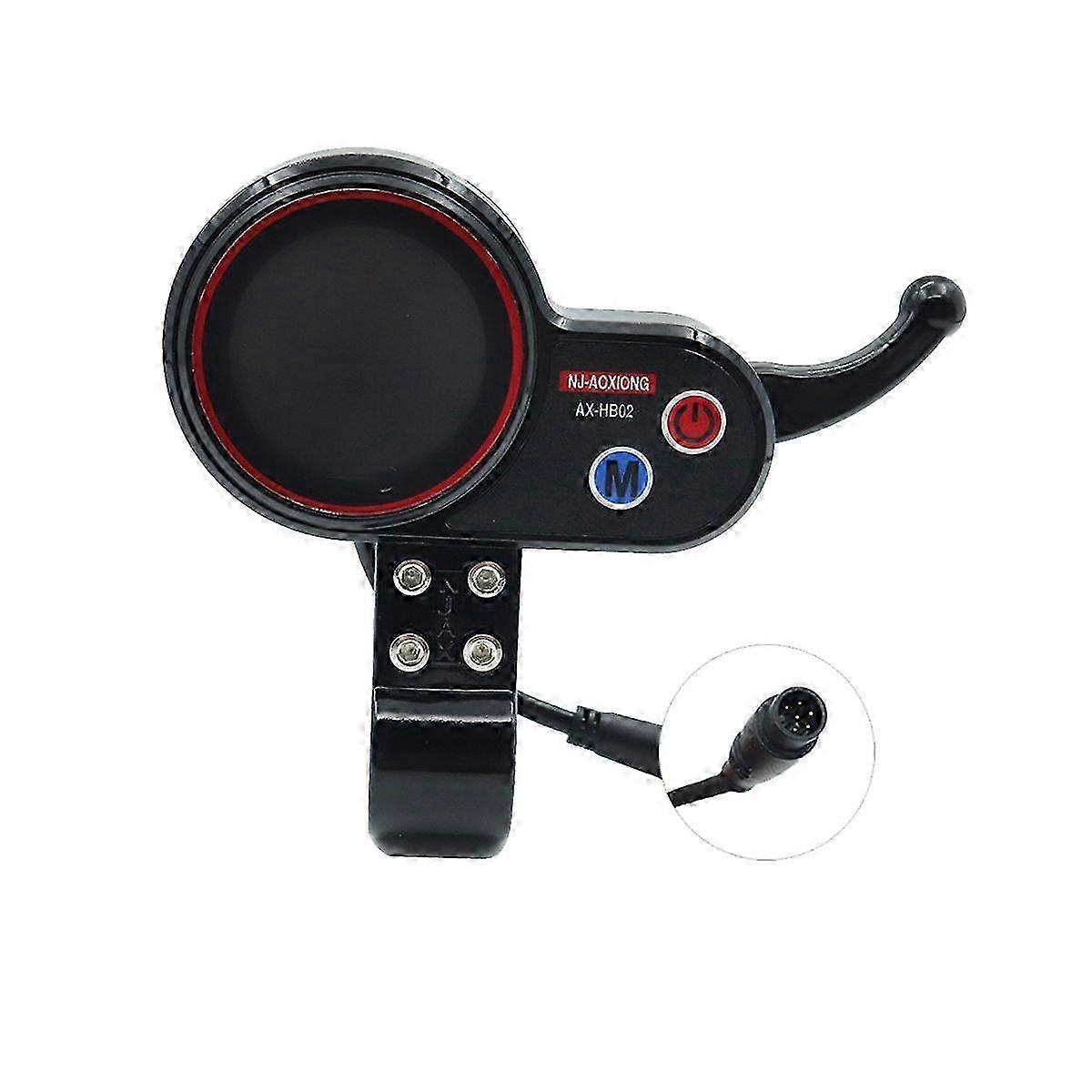 36V 48V Adjustable LCD Dashboard Meter 6PIN for E-Scooters Universal Voltage Display Panel