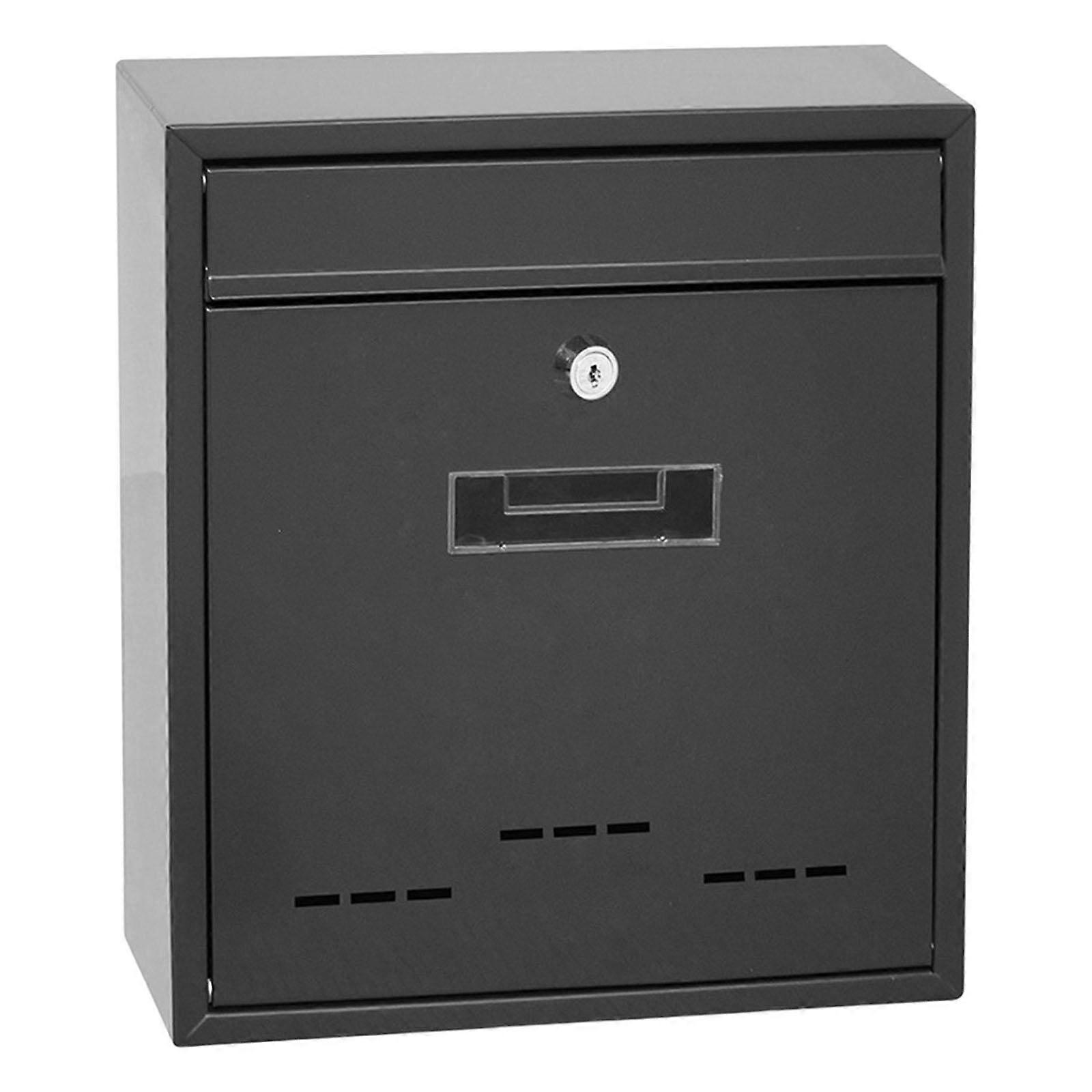 Wall Mount Mailbox Lockable Drop Box Rainproof Mail Box for door Gate