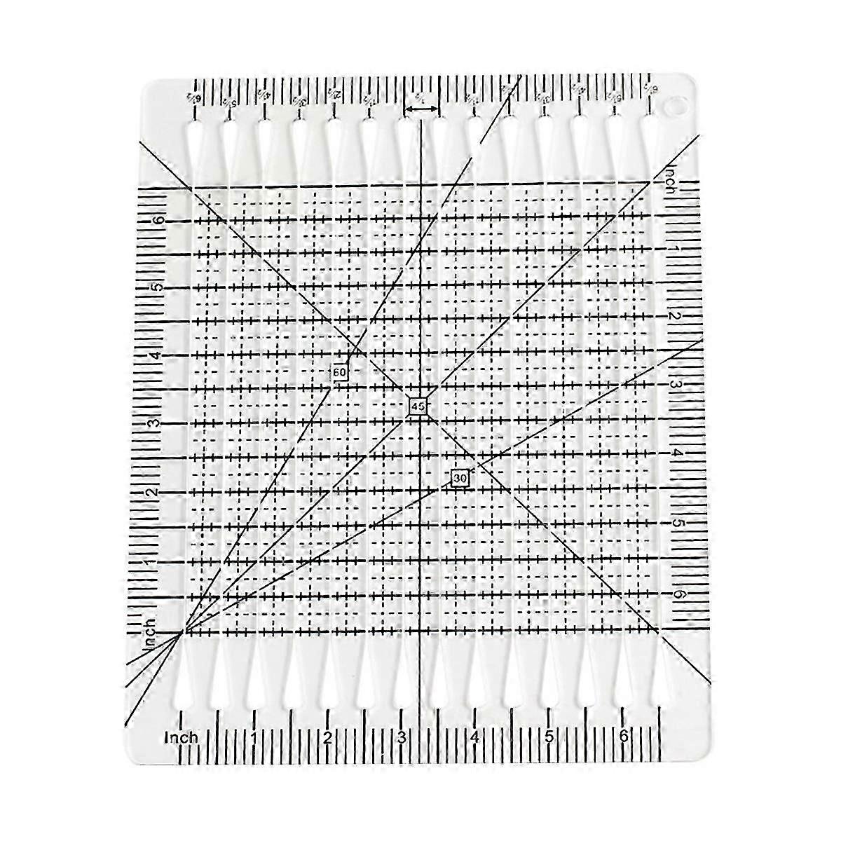 Quilt Cutting Ruler, 5 in 1 Quilt Cutting Ruler, Charming Shape Cutting Quilting Ruler and Template