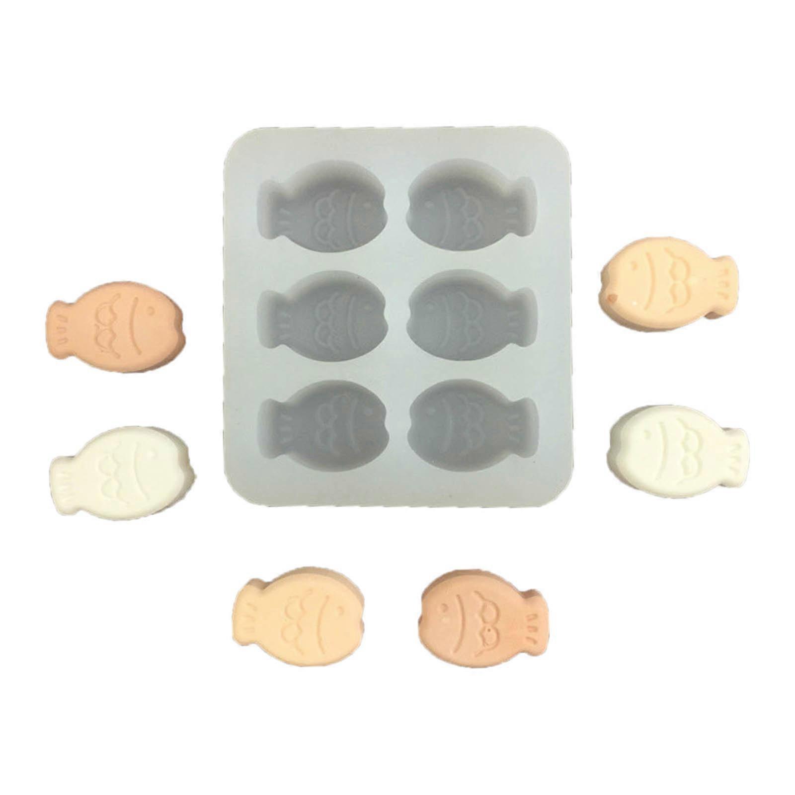 Fish Shaped Candle Molds Sea Creature Resin Molds for Making Candle Soap Muffins Mousse DIY Baking mini