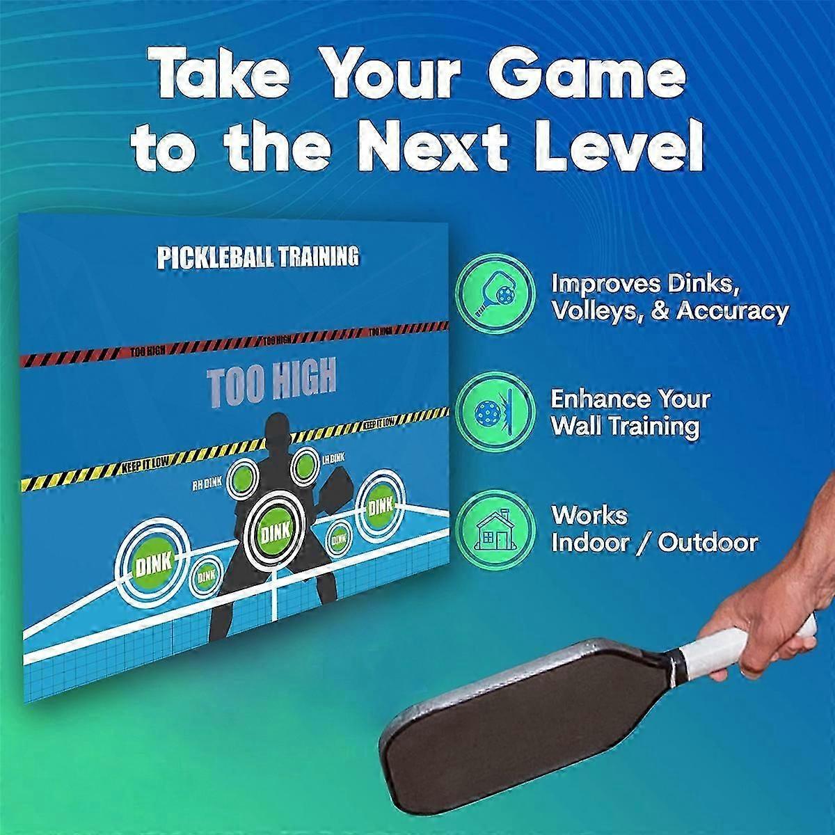 Pickleball Training Practicing Wall Stickers Pickleball Dink Pad