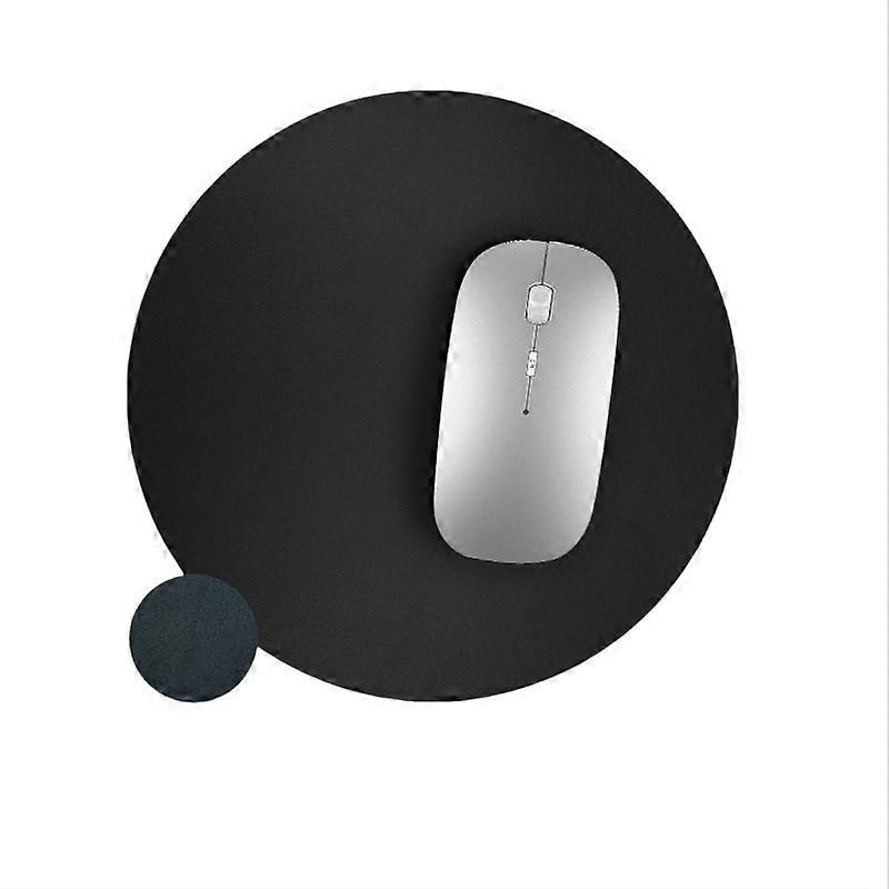 INF Genuine Leather Round Mouse Pad for Smooth Use