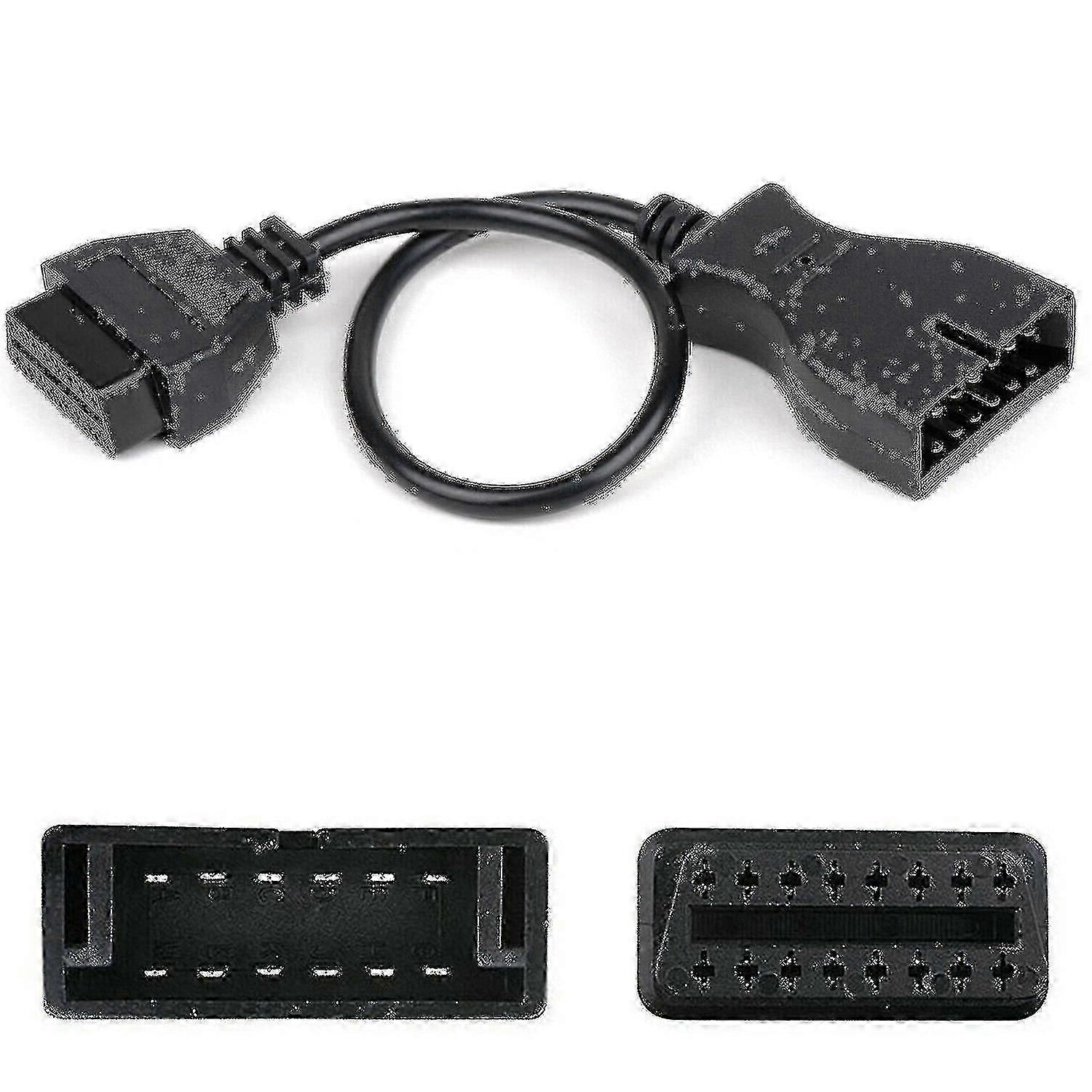 12 Pin Obd1 To Obd2 16 Pin Adapter Connector Cable