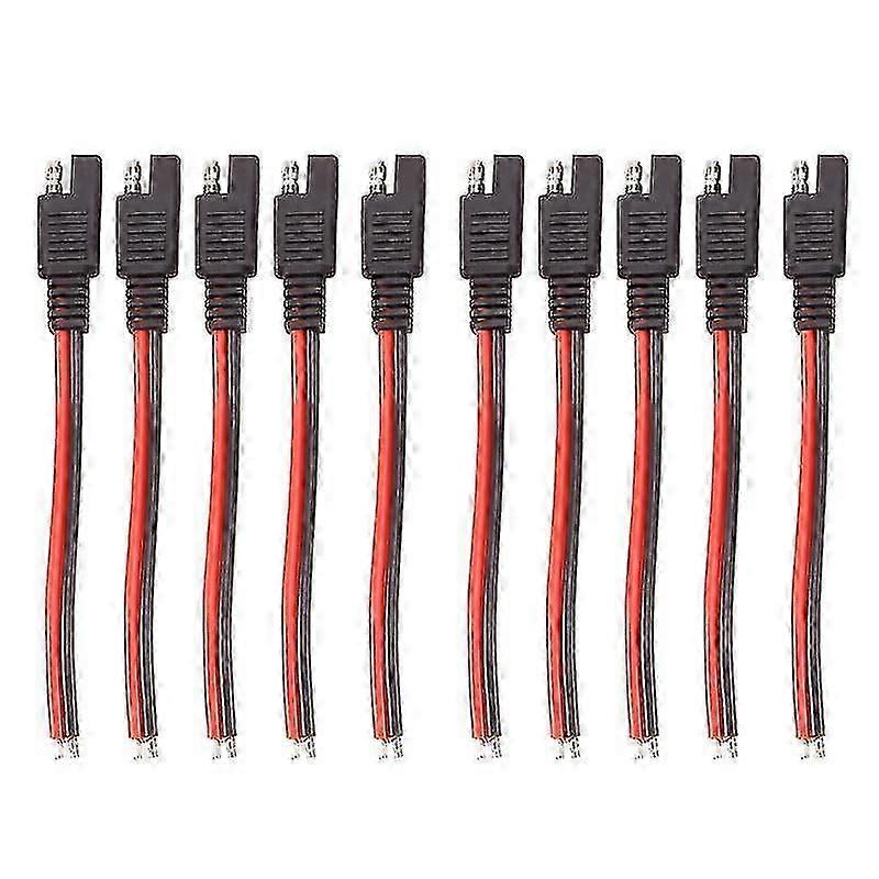 10pcs 15cm Sae 2 Pin Quick Connector Disconnect Plug