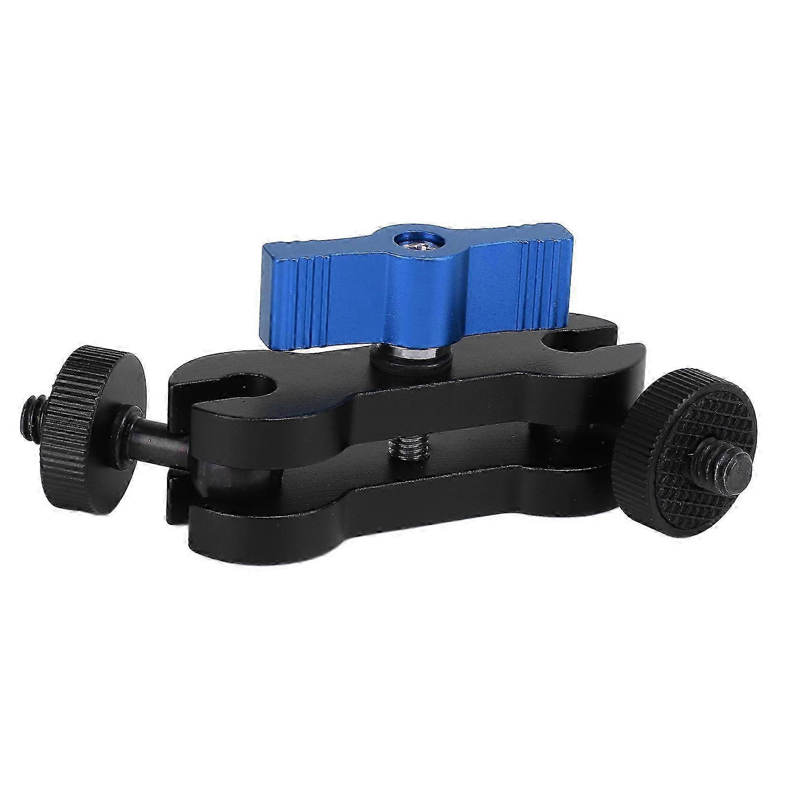 Universal Double Ball Head Mount Adapter with 1/4" Screw Bracket