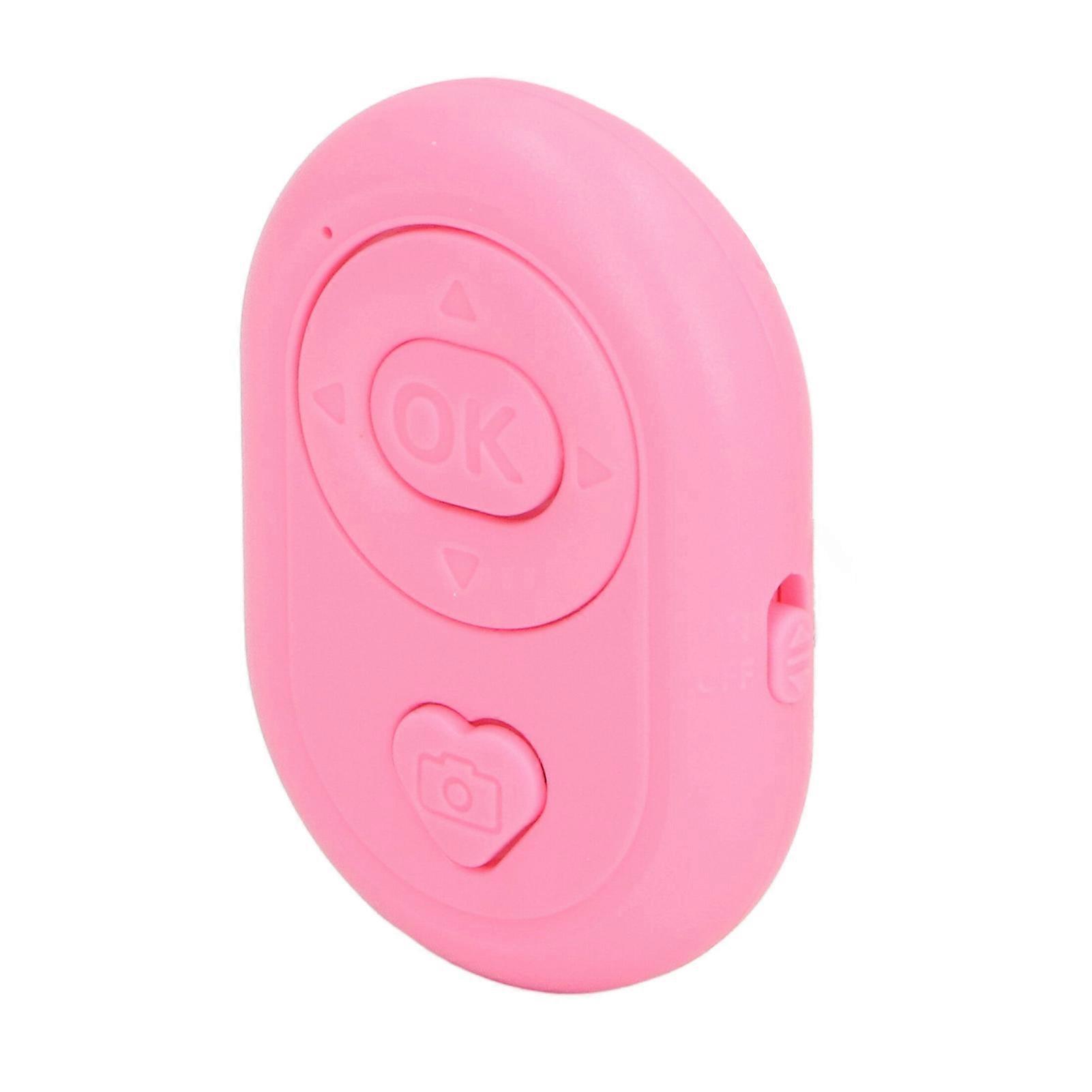 Bluetooth 4.0 Remote Shutter Wireless Camera Remote Control Page Turner Create Amazing Photos Videos Hands Free Pink 