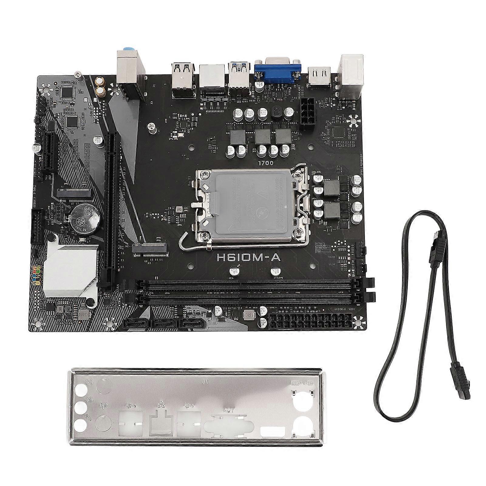 H610M-A Mining Motherboard LGA1700 DDR4 Support for 12th 13th 14th Gen CPU NVME USB3.0