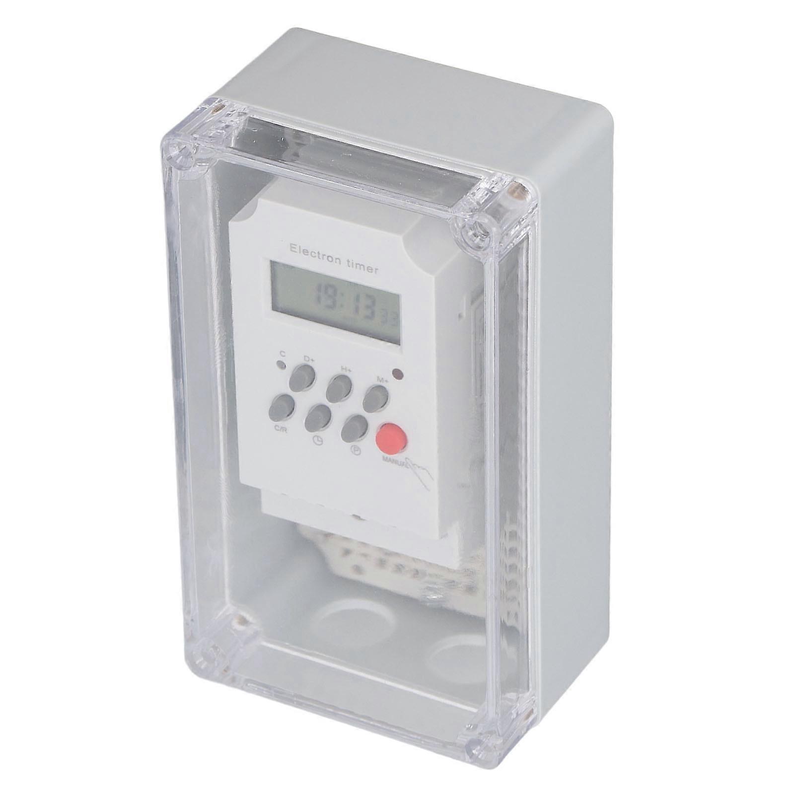 Swimming Pool Pump Timer Waterproof Digital Timer Box Programmable Time Control Switch for Heater Spa Motor DC 12V 
